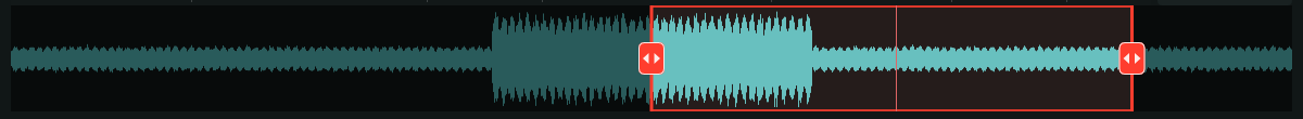 The reference waveform with the chorus looped